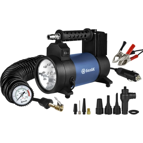 Компрессор автомобильный БелАК Х-СЕРИЯ 12V 37 л/мин с фонариком БАК.99355
