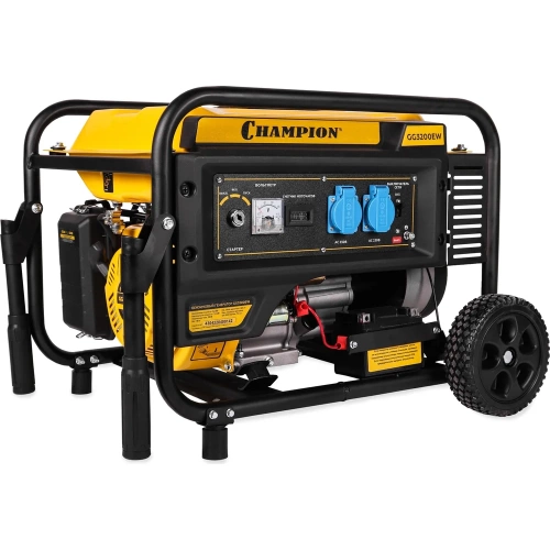 Генератор Champion GG3200EW (3,2/3,5кВт OHV 7,5лс 15л 48кг эл.старт колеса) фото 7 Генератор Champion GG3200EW (3,2/3,5кВт OHV 7,5лс 15л 48кг эл.старт колеса) фото 7