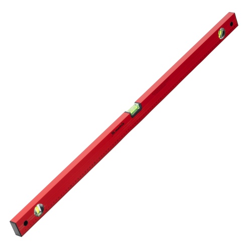 Уровень алюминиевый, 1000 мм, 3 глазка, красный, линейка Matrix фото 2