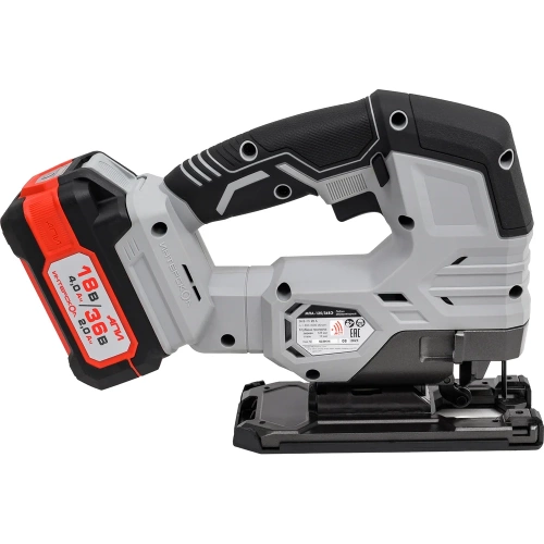 Бесщеточный аккумуляторный лобзик Интерскол МПА-125/36ВЭ Li-ion АПИ (кейс, 2 аккум. 2,0Ач, ЗУ) 822.2.2.70 фото 8