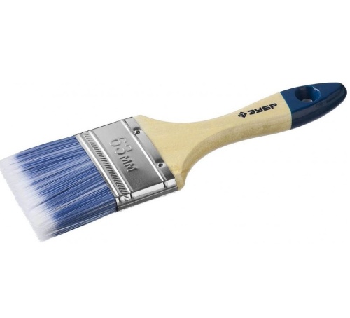 Кисть плоская Зубр Аква-Мастер 4-01007-063 63 мм