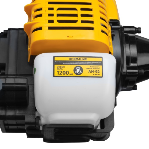 Триммер бензиновый DT-52E, 52 см3, неразъемная штанга, электростартер, состоит из 2 частей Denzel фото 21