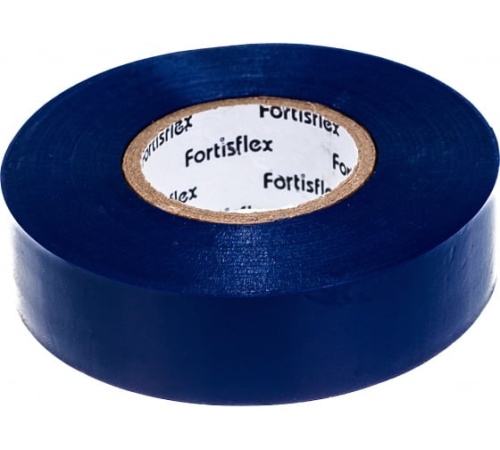 Изолента ПВХ Fortisflex 19х0,15 мм 20 м синяя 71235 фото 3
