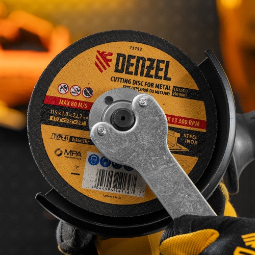 Круг отрезной по металлу, 115 х 1 х 22.2 мм Denzel фото 6