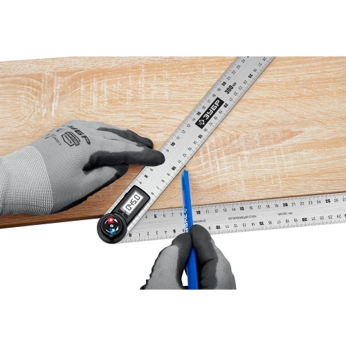 Профессиональный электронный транспортир-угломер ЗУБР 300 мм 34296 фото 5 Профессиональный электронный транспортир-угломер ЗУБР 300 мм 34296 фото 5