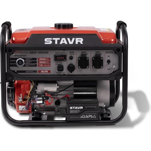 Генератор бенз. 3500/3200 Вт, 230В, 50Гц, эл.стартер + ручной, STAVR SEG 3500E, Ставр 9040200016 фото 3 Генератор бенз. 3500/3200 Вт, 230В, 50Гц, эл.стартер + ручной, STAVR SEG 3500E, Ставр 9040200016 фото 3