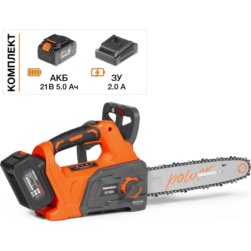 Пила аккумуляторная Daewoo с АКБ и ЗУ DACS 3021Li SET фото 4