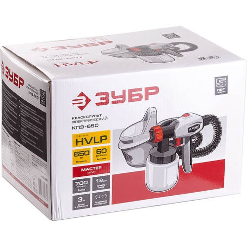 Краскопульт электрический Зубр Мастер КПЭ-650 фото 6