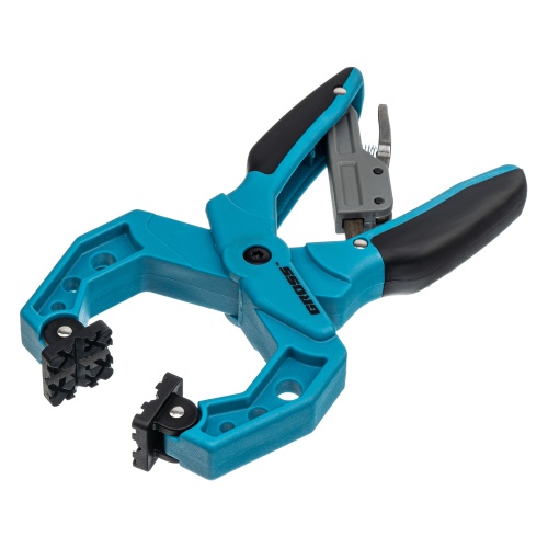 Струбцина клещеобразная 2-1/4, пластиковый корпус, храповой механизм жесткой фиксации, 58 мм Gross фото 4