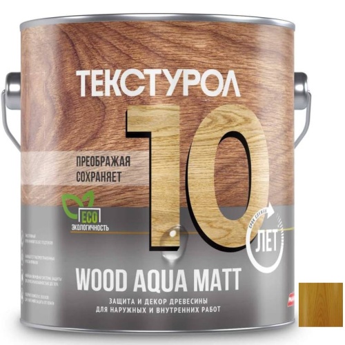 Средство для защиты древесины Текстурол Wood Aqua Matt 13917 Дуб 2,5 л