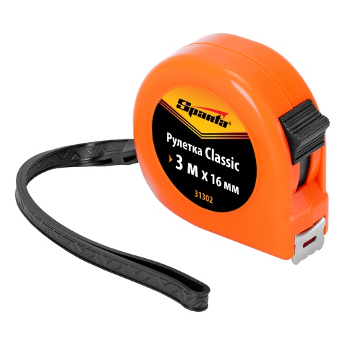 Рулетка Classic,3 м х 16 мм,пластиковый корпус Sparta Рулетка Classic,3 м х 16 мм,пластиковый корпус Sparta
