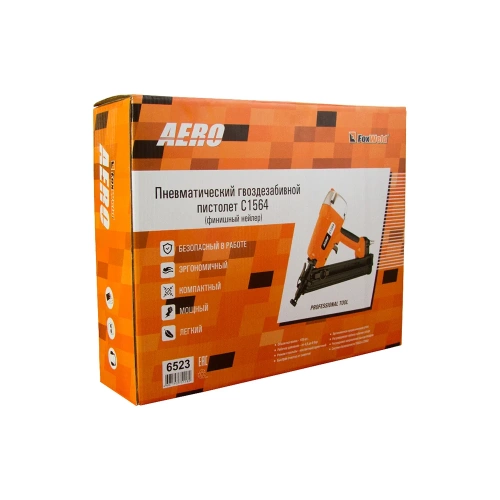Пневматический гвоздезабивной пистолет FOXWELD AERO C1564 6523 фото 4 Пневматический гвоздезабивной пистолет FOXWELD AERO C1564 6523 фото 4
