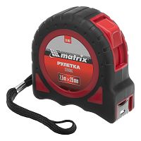 Рулетка Strong,7,5 м х 25 мм,обрезиненный корпус Matrix