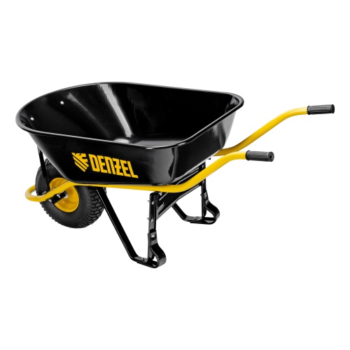 Тачка строительная, усиленная, объем 130 л, 230 кг, колесо 15х6.00-6 Denzel фото 3