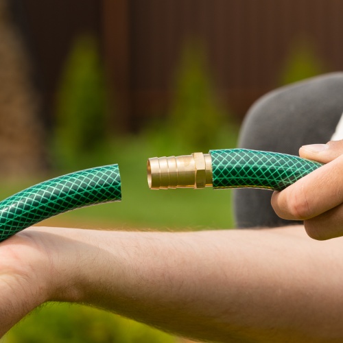 Соединитель для шланга 3/4", латунный Palisad фото 8