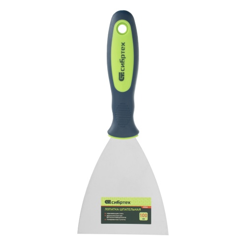 Шпательная лопатка из нержавеющей стали, 100 мм, двухкомпонентная ручка Сибртех фото 5