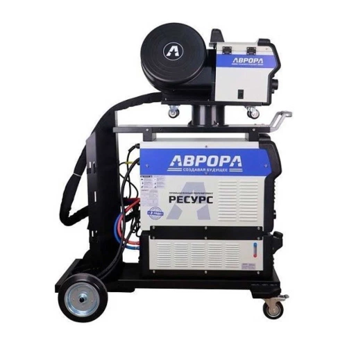 Полуавтомат АВРОРА РЕСУРС 5000 ДВОЙНОЙ ПУЛЬС + подающий, тележка, водяное охлаждение 37255 фото 3