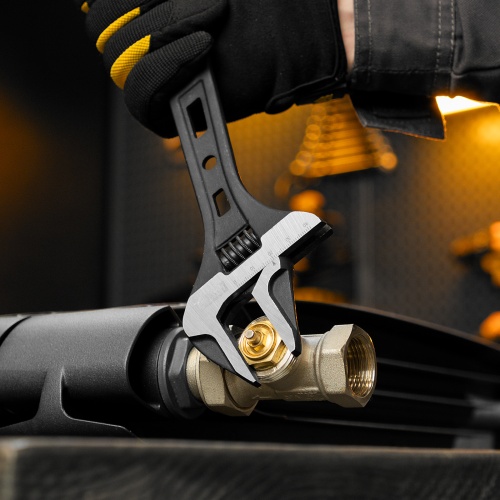 Ключ разводной, 250 мм, CrV, кованый Denzel фото 8 Ключ разводной, 250 мм, CrV, кованый Denzel фото 8