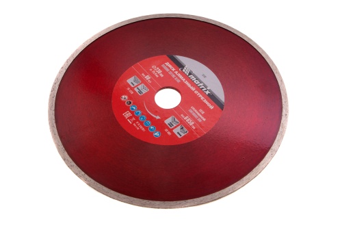 Диск алмазный, отрезной сплошной, 230 х 25.4 мм, мокрая резка Matrix Professional фото 3