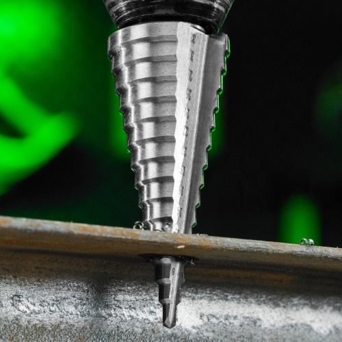 Сверло ступенчатое по металлу, 4-6-8-10-12-14-16-18-20-22-24-26-28-30-32 мм, 4241 Сибртех фото 11 Сверло ступенчатое по металлу, 4-6-8-10-12-14-16-18-20-22-24-26-28-30-32 мм, 4241 Сибртех фото 11