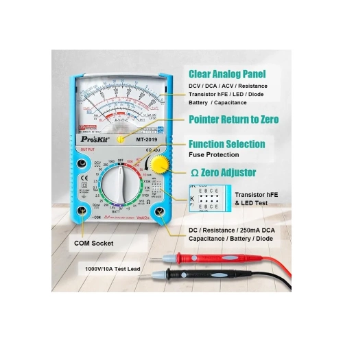 Аналоговый мультиметр ProsKit MT-2019 С00040186 фото 6