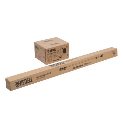 Триммер бензиновый DT-52E, 52 см3, неразъемная штанга, электростартер, состоит из 2 частей Denzel фото 6