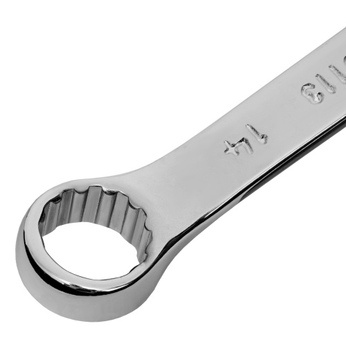 Ключ комбинированный, 14 мм, CrV, полированный хром Matrix фото 4