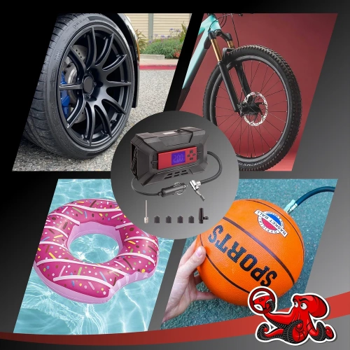 Компрессор DSV Smart, дисп. с софттач, пластик, LED фонарь 30 л/мин 12В цифр. маном., 218200 фото 7