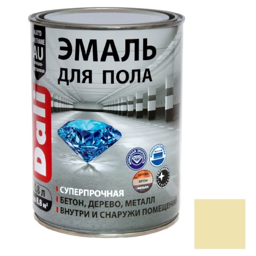 Эмаль для пола Dali бежевая RAL 7032 0,8 л