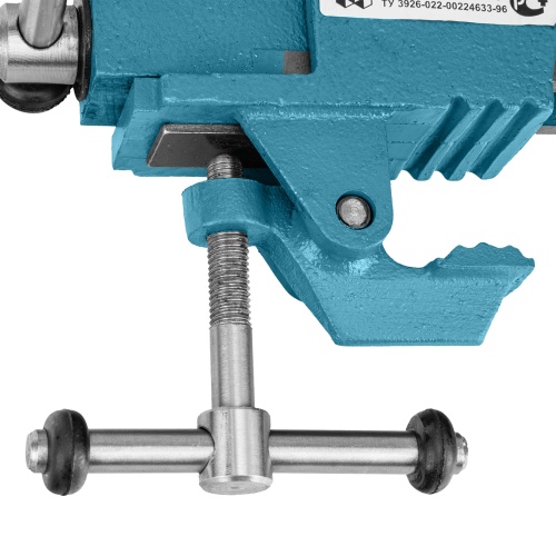 Тиски слесарные, 63 мм, крепление для стола, винтовой зажим (Глазов) фото 11