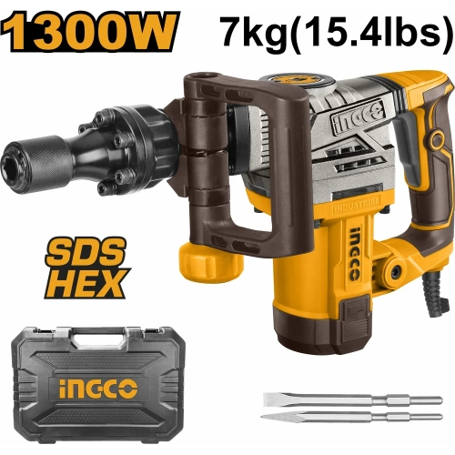 Отбойный молоток INGCO 1300Вт HEX 20Дж SUPER INDUSTRIAL PDB130018 фото 3