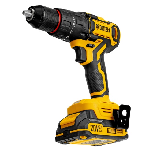 Дрель-шуруповерт аккумуляторная ударная бесщет. CIDH-BL-20, Li-Ion, 20 В// Denzel фото 17