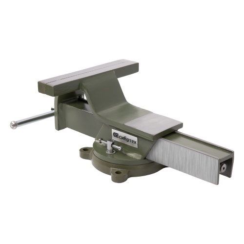 Тиски слесарные, 200 мм, стальные, поворотные Сибртех фото 2