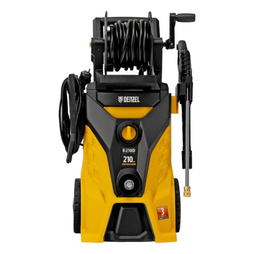 Моечная машина высокого давления R-210iD, 2600 Вт, 210 бар, 8.0 л/мин, асинхронный двигатель, барабан Denzel фото 5