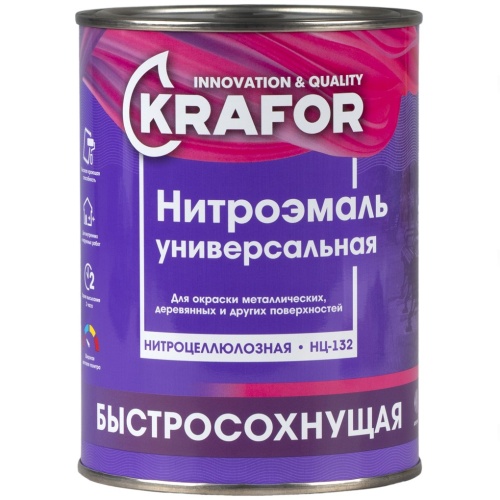 Эмаль НЦ-132 белая 0,7 кг (14) "Krafor" Эмаль НЦ-132 белая 0,7 кг (14) "Krafor"