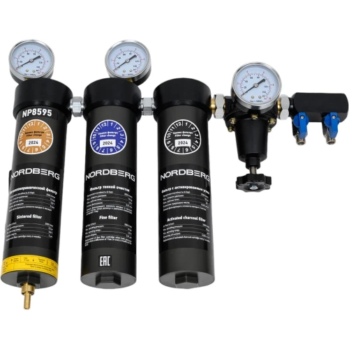 Фильтр группа трехступенчатая до 0.01 мкм NORDBERG NP8595 Фильтр группа трехступенчатая до 0.01 мкм NORDBERG NP8595