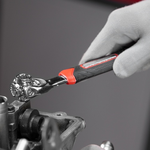 Ключ универсальный 48 в 1, СrV, 8-19мм, Spline Matrix фото 14