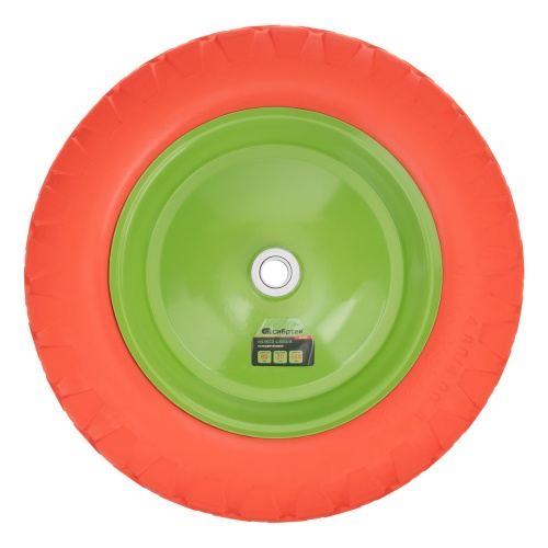 Колесо полиуретановое 4.80/4-8, длина оси 80 мм, подшипник 20 мм Сибртех фото 2