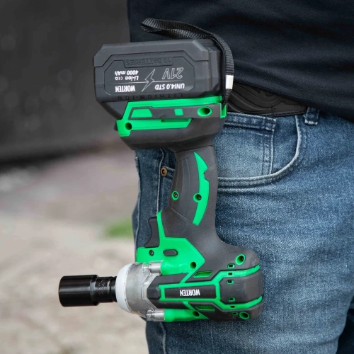 Гайковерт бесщеточный WORTEN 2x4.0Ач, 21В, 400Нм IM КА-90000590 фото 8