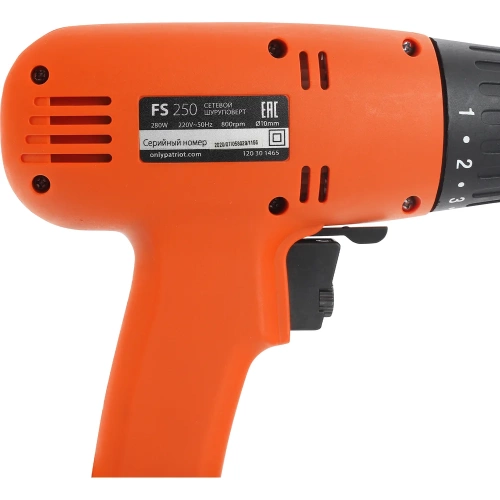 Сетевая дрель-шуруповерт Patriot FS 250 120301465 фото 4 Сетевая дрель-шуруповерт Patriot FS 250 120301465 фото 4