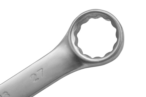 Ключ комбинированный, 27 мм, CrV, матовый хром Matrix фото 3