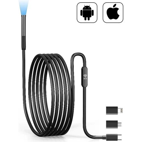 Видеоэндоскоп iCarTool USB, для смартфона/планшета 2Мп (1920x1080), зонд 7.9мм, длина 1м IC-V801 Видеоэндоскоп iCarTool USB, для смартфона/планшета 2Мп (1920x1080), зонд 7.9мм, длина 1м IC-V801