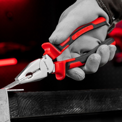 Плоскогубцы Nickel, никелированные 200 мм, двухкомпонентные рукоятки Matrix фото 10