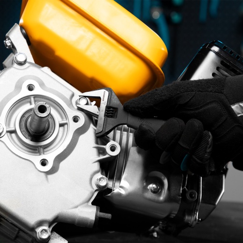 Ключ разводной, 150 мм, CrV, тонкие губки, защитные насадки Gross фото 10