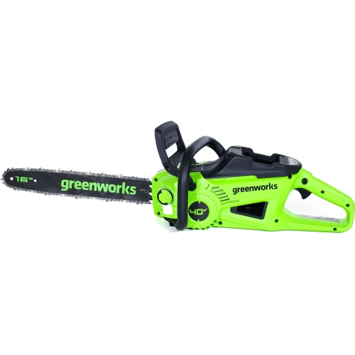 Цепная аккумуляторная пила GreenWorks GD40CS20X 40V, 40 см, 2000 Вт, бесщеточная, c 1хАКБ 4 Ач И ЗУ 2008807USB4 фото 6 Цепная аккумуляторная пила GreenWorks GD40CS20X 40V, 40 см, 2000 Вт, бесщеточная, c 1хАКБ 4 Ач И ЗУ 2008807USB4 фото 6