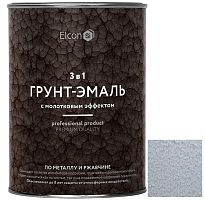 Грунт-эмаль Elcon Smith 3 в 1 с молотковым эффектом серебро 0,8 кг