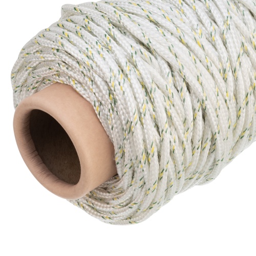 Фал плетеный капроновый с сердечником, 6 мм, L 100 м, 16-прядный, Сибртех фото 4