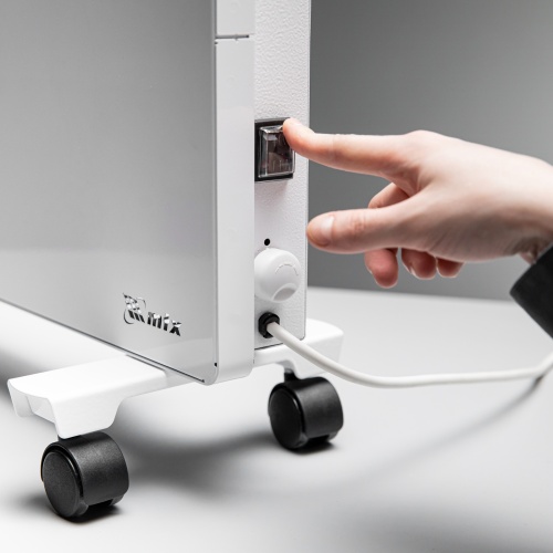 Конвектор электрический КМ-1500.2, 230 В, 1500 Вт, X-образный нагреватель, колеса, термостат MTX фото 25