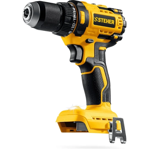 Бесщеточная дрель-шуруповерт STEHER 20 В, 65 Н·м, без АКБ (LMS), CB-65