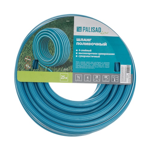 Шланг поливочный армированный, 4-х слойный, 1/2", 25 м, Luxe Palisad фото 5